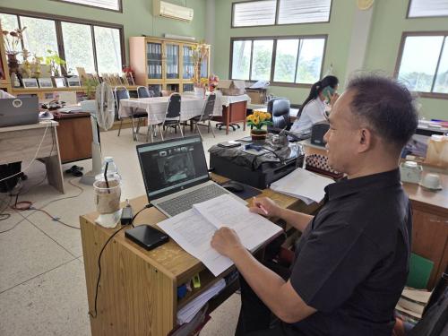 เจ้าหน้าที่พัฒนาชุมชน ร่วมประชุมผ่านระบบ Cisco Webex Meeting