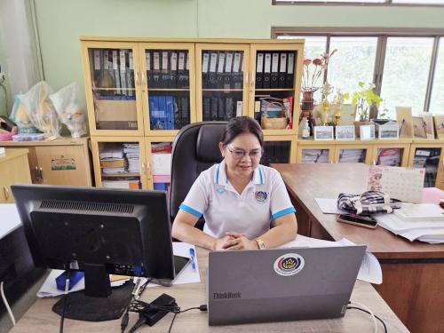 พัฒนาการอำเภอซับใหญ่ ร่วมประชุมผ่านระบบ Cisco Webex Meeting