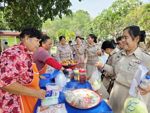 ตลาดประชารัฐคนไทยยิ้มได้ ในวันประชุมกำนัน ผู้ใหญ่บ้าน ครั้งที่ ๔/๒๕๖๙ ประจำเดือน เมษายน ๒๕๖๙