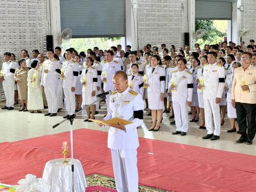 พิธีถวายเครื่องราชสักการะและวางพานพุ่ม และพิธีจุดเทียนถวายพระพรชัยมงคล กิจกรรมเฉลิมพระเกียรติเนื่องในโอกาสพระราชพิธีมหามงคลเฉลิมพระชนมพรรษา ๔ รอบ สมเด็จพระนางเจ้าฯ พระบรมราชินี ๓ มิถุนายน ๒๕๖๙