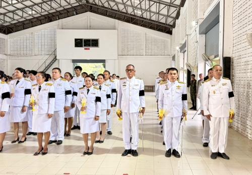 พิธีถวายเครื่องราชสักการะและวางพานพุ่ม และพิธีจุดเทียนถวายพระพรชัยมงคล กิจกรรมเฉลิมพระเกียรติเนื่องในโอกาสพระราชพิธีมหามงคลเฉลิมพระชนมพรรษา ๔ รอบ สมเด็จพระนางเจ้าฯ พระบรมราชินี ๓ มิถุนายน ๒๕๖๙