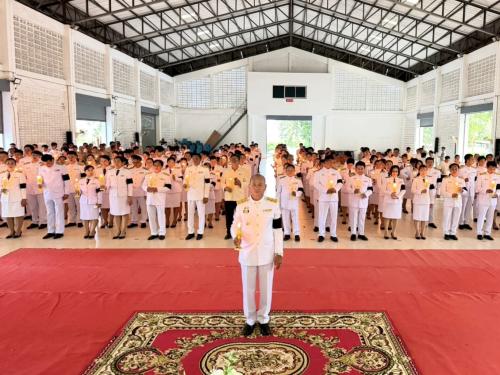 พิธีถวายเครื่องราชสักการะและวางพานพุ่ม และพิธีจุดเทียนถวายพระพรชัยมงคล กิจกรรมเฉลิมพระเกียรติเนื่องในโอกาสพระราชพิธีมหามงคลเฉลิมพระชนมพรรษา ๔ รอบ สมเด็จพระนางเจ้าฯ พระบรมราชินี ๓ มิถุนายน ๒๕๖๙