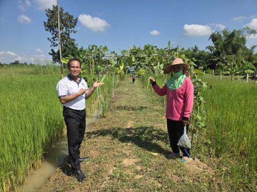 สพอ.ซับใหญ่ ลงพื้นที่ติดตามการดำเนินงานโครงการพัฒนาพื้นที่ต้นแบบการพัฒนาคุณภาพชีวิตตามหลักทฤษฎีใหม่ ประยุกต์สู่โคก หนอง นา