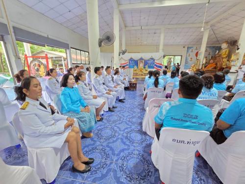 พิธีอัญเชิญเงินขวัญถุงพระราชทานกองทุนแม่ของแผ่นดินบ้านวังอุดม หมู่ที่ ๑๒ ตำบลท่ากูบ